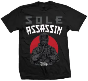 Sole Assassin - Red/Grey on Black T-Shirt