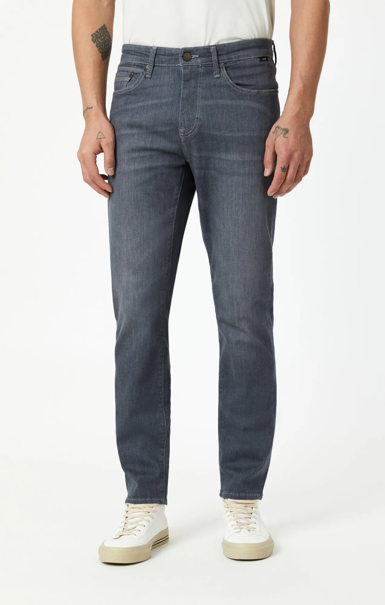 STEVE ATHLETIC FIT JEANS IN LIGHT GREY