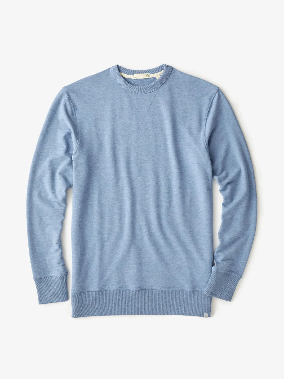 tasc Performance Men's Varsity French Terry Sweatshirt in Chambray Heather