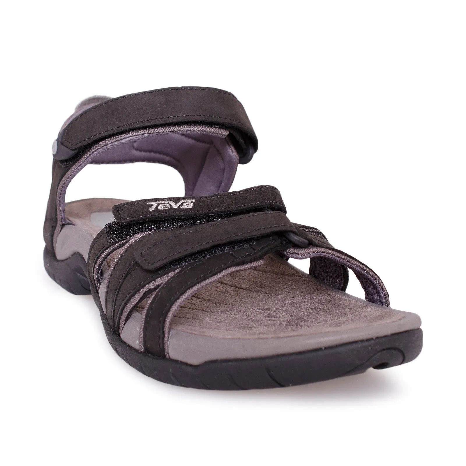 Teva Tirra Leather Black Sandals - Women's