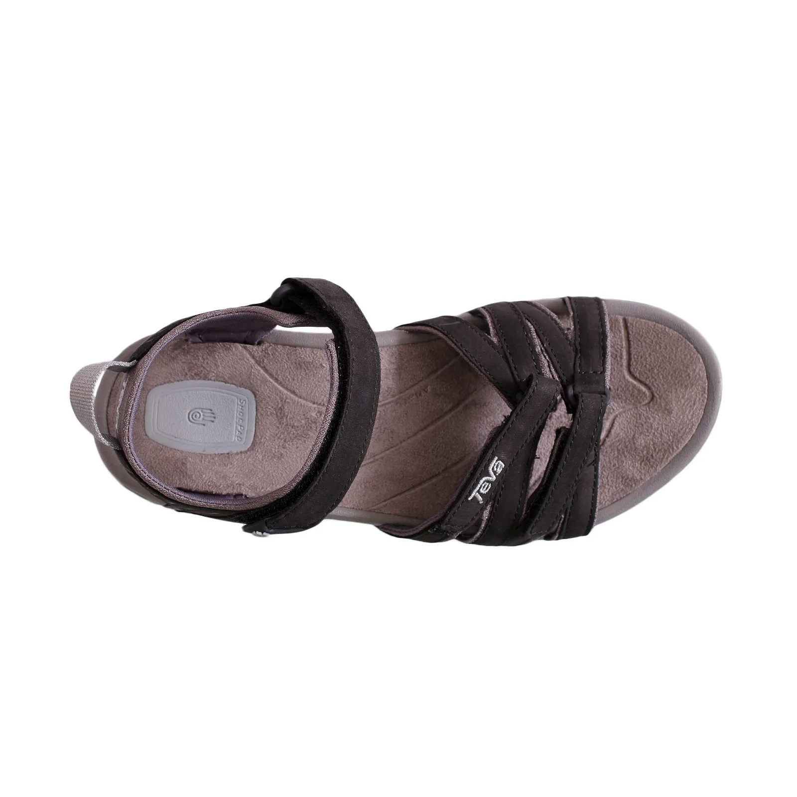 Teva Tirra Leather Black Sandals - Women's