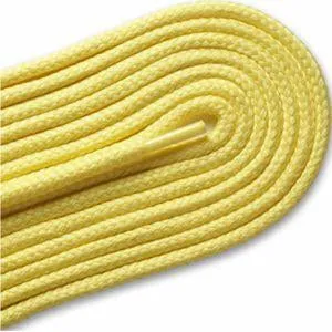 Thick Round Athletic Laces - Yellow (2 Pair Pack) Shoelaces