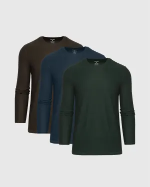 Trail Long Sleeve Active Crew 3-Pack