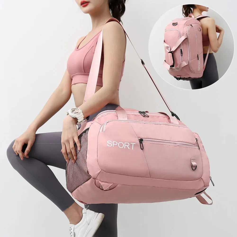 Unisex Luggage Bag women  waterproof Sports Travel Backpack With Shoes Compartment