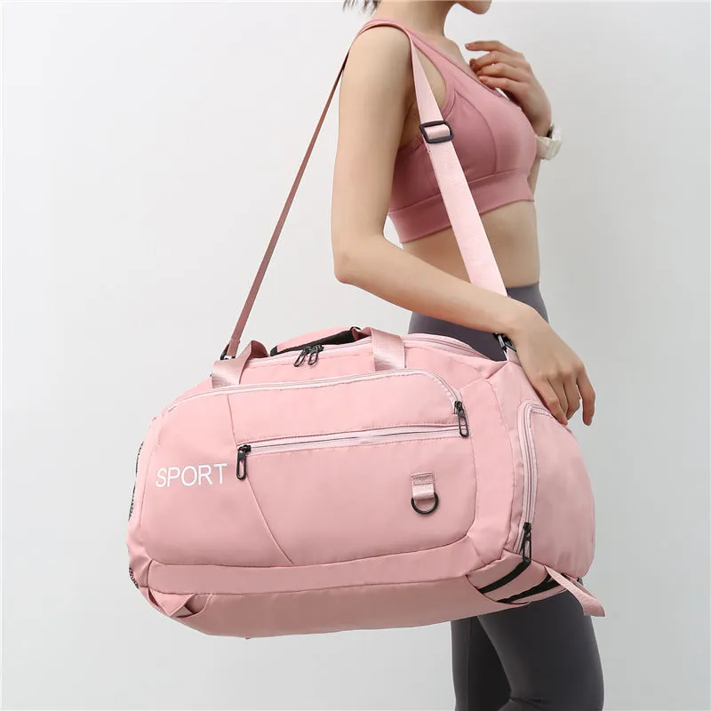 Unisex Luggage Bag women  waterproof Sports Travel Backpack With Shoes Compartment