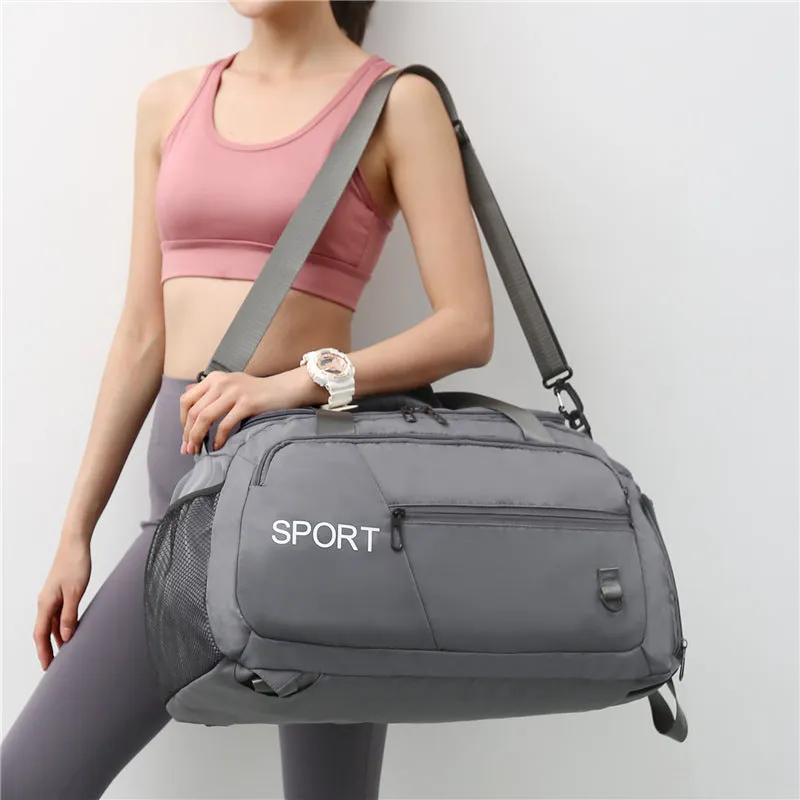 Unisex Luggage Bag women  waterproof Sports Travel Backpack With Shoes Compartment