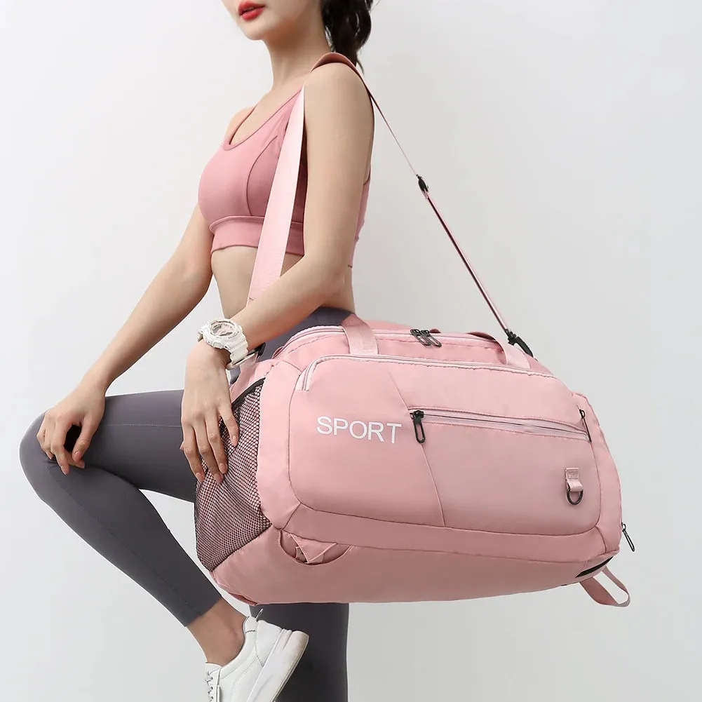 Unisex Luggage Bag women  waterproof Sports Travel Backpack With Shoes Compartment