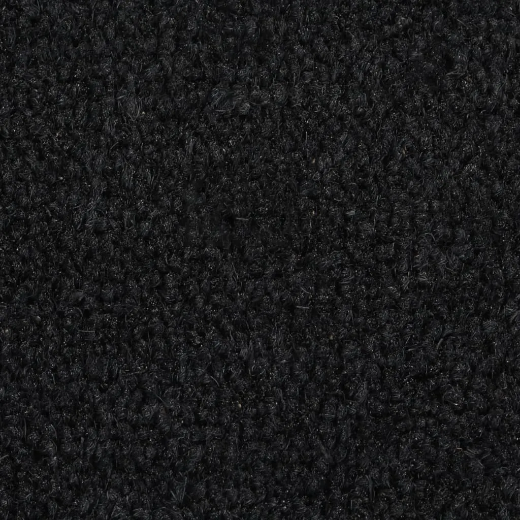 vidaXL Door Mat Black Half Round 40x60 cm Tufted Coir