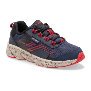 Wind Shield - Navy / Red Lace