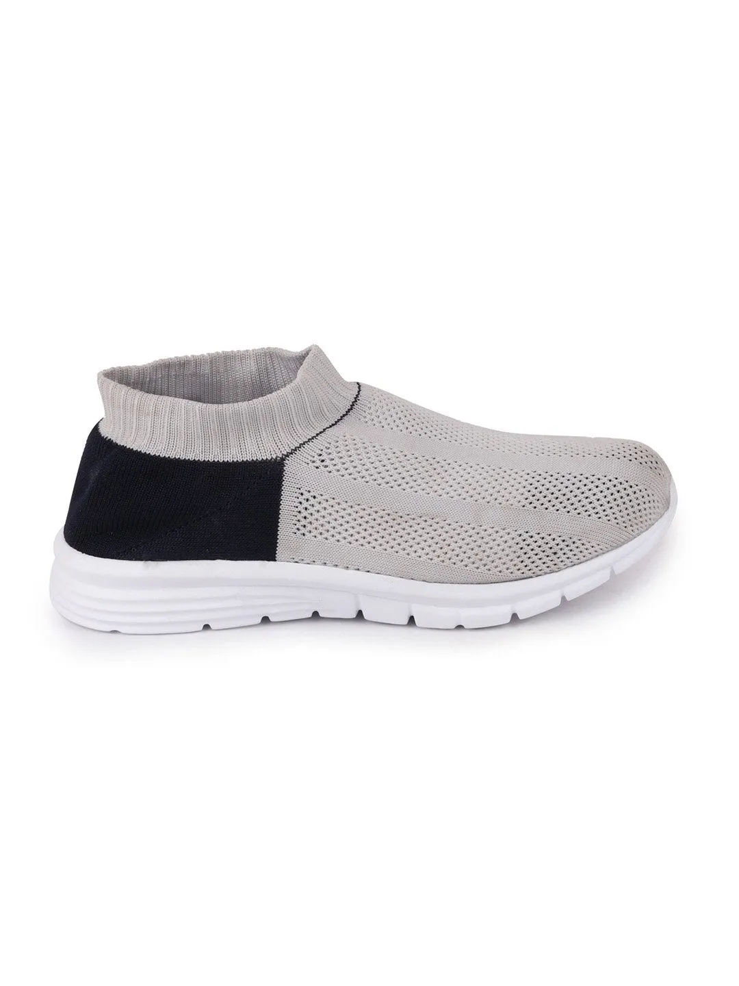 Women Grey Sports Slip-On Walking Shoes