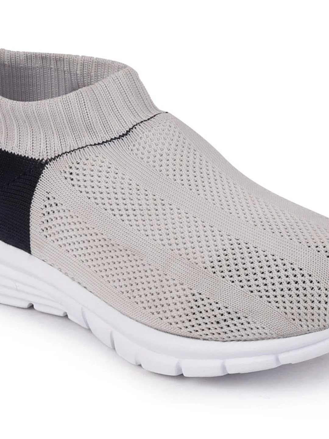 Women Grey Sports Slip-On Walking Shoes