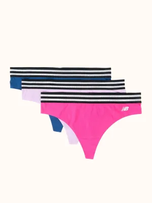 Women's Athletic Mesh Thong (3 Pack)