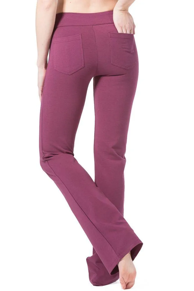 Women's EcoFabric™ Boot Leg Yoga Pant with Back Pockets