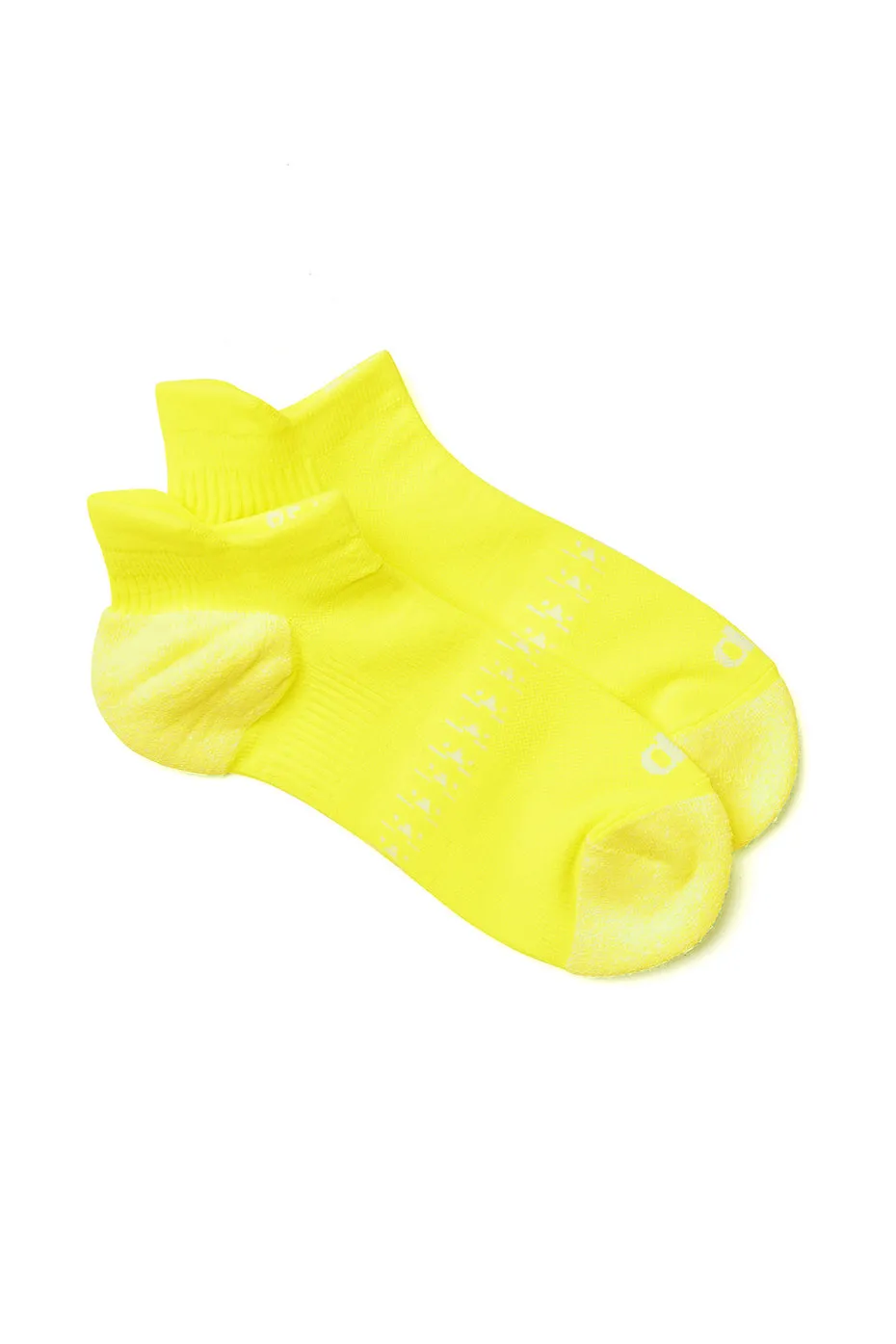 Women's Performance Tab Sock - Highlighter/White