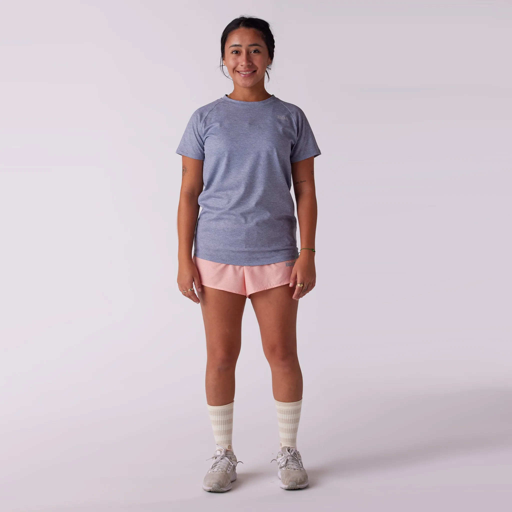 Women's Vapor Lite Tempo SS Tee - Heather Grey