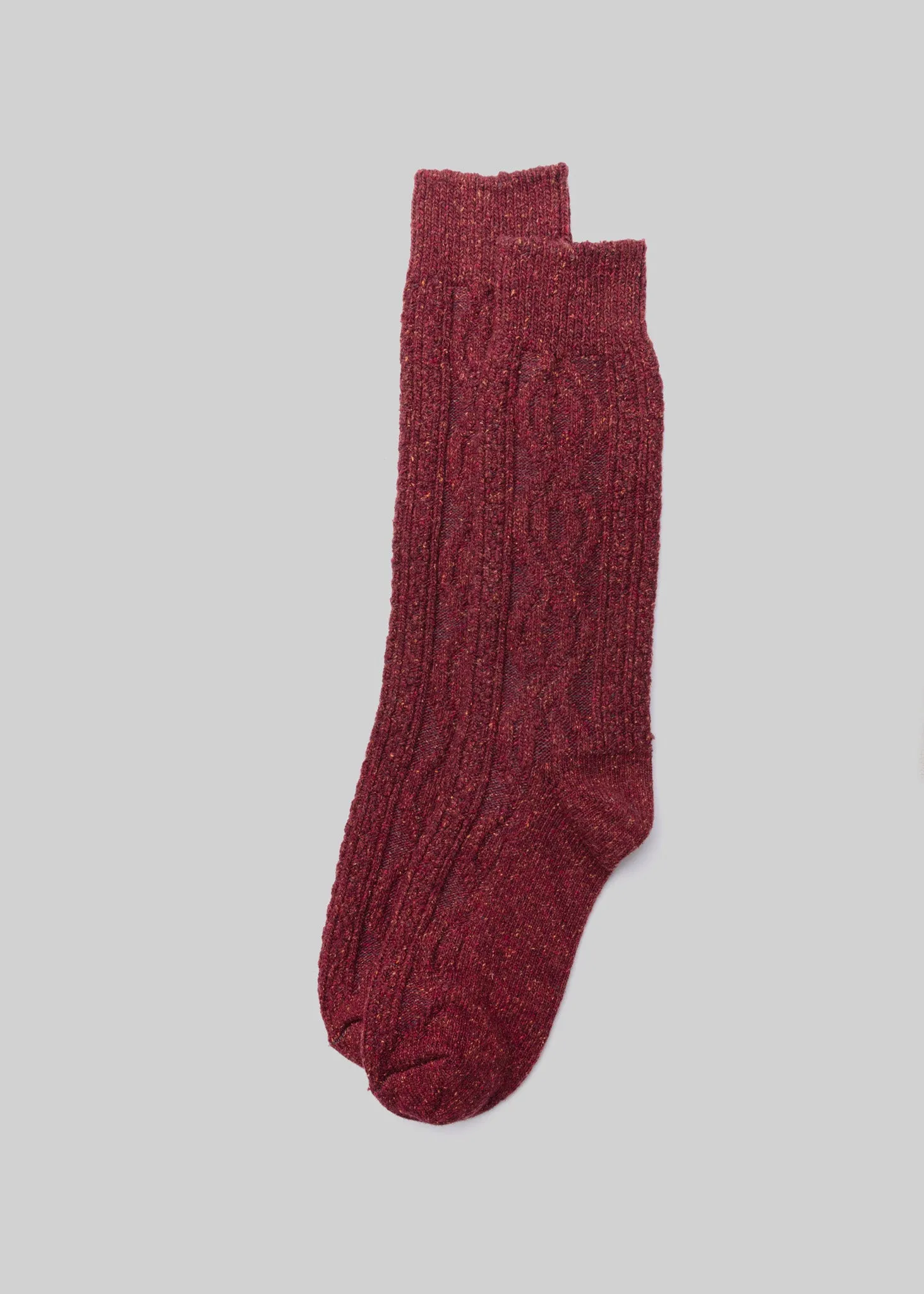 Women's Wool Silk Cable Knit